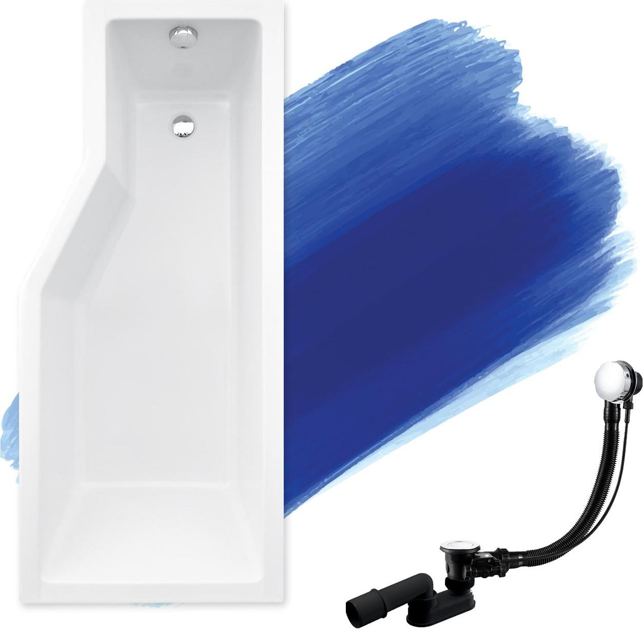 BADLAND Eckbadewanne Badewanne Integra 150x75 Rechts ohne Verkleidung | Ablaufgarnitur & Füße GRATIS !