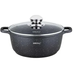 Kinghoff GARNEK MARMUROWY 20cm KH-1593 2,3L, Pfanne + Kochtopf, Schwarz