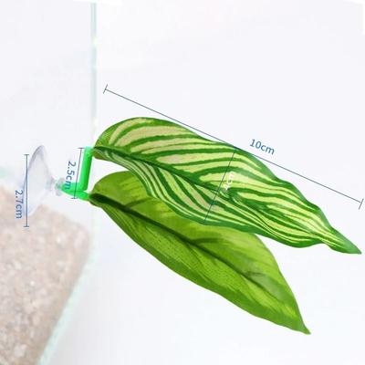 Uplifted Finds 1Pc Green Leaf Betta Fish Hammock Aquarium Safe Decor a4
