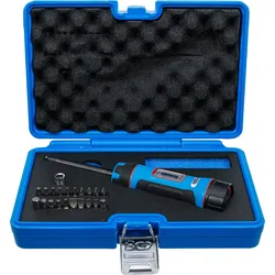 BGS Drehmomentschrauber-Satz | mit Bit-Satz | Abtrieb Außenvierkant 6,3 mm (1/4""...