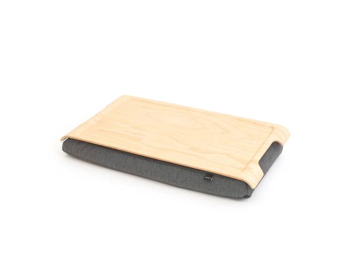 Bosign Plateau avec coussin mini Frêne-gris
