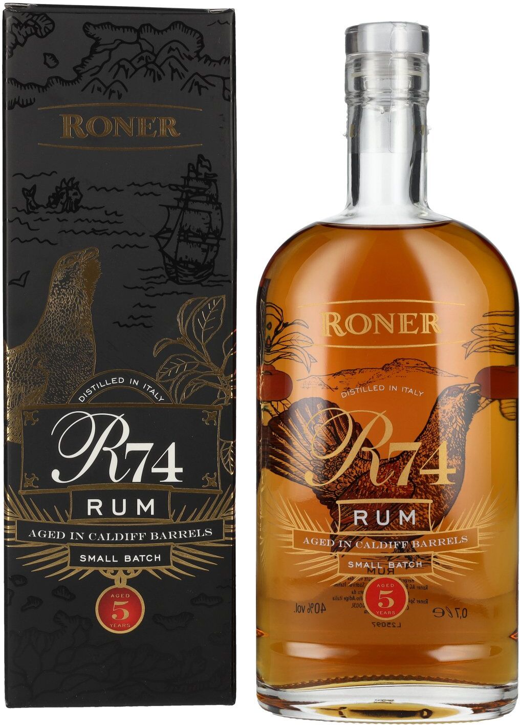 R74 Rum R74 Small Batch Rum 40% Vol. 0,7l in Geschenkbox