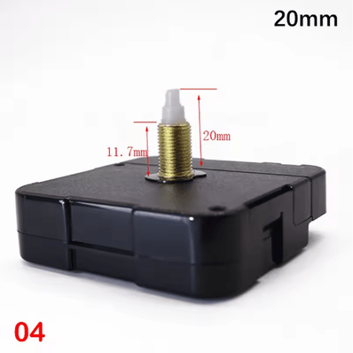Inspire Picks Silent Quartz Clock Mechanism Kit Long Shaft DIY Wall Clock Movement 20mm