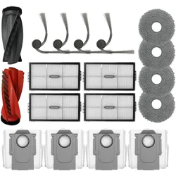 Roboparts Zubehör-Set für Roborock Saros 10R/Saros 20 X/Qrevo Curv 2 Pro/Qrevo CurvX, Staubsauger Roboter Zubehör