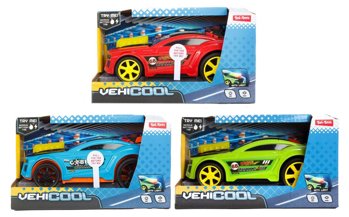 Vehicool rallyauto met licht en geluid
