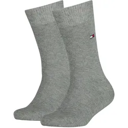 2er Pack TOMMY HILFIGER Basic Socken Kinder 758 - middle grey melange 31-34