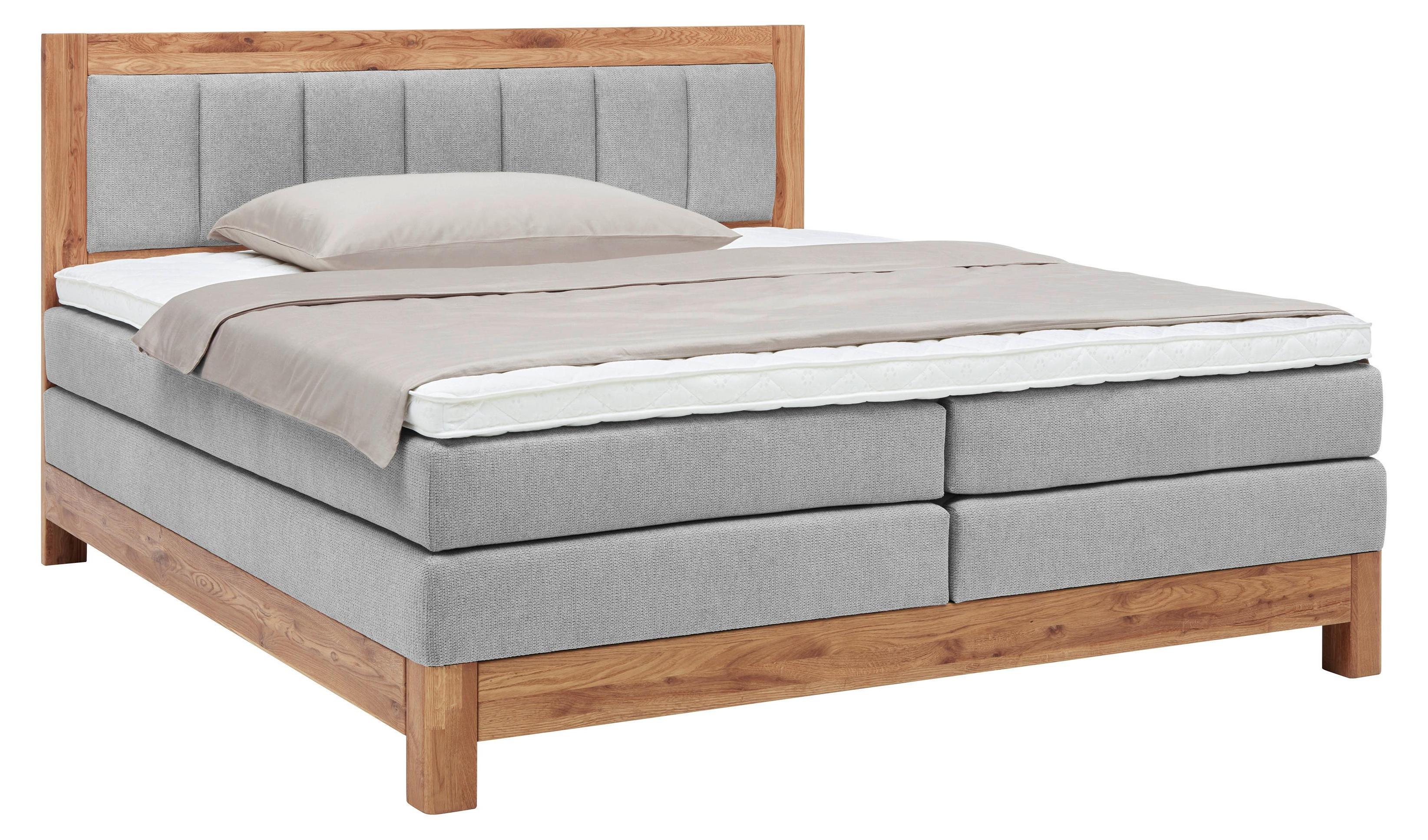 Mömax Boxspringbett Carolina Eiche/Grau ca. 200x200cm