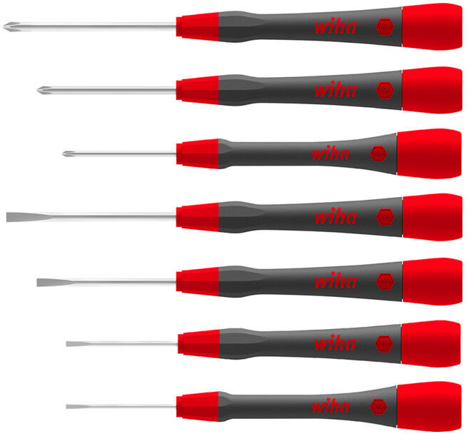 Wiha Set de tournevis de précision PicoFinish® fente, Phillips 7 pcs (42991)