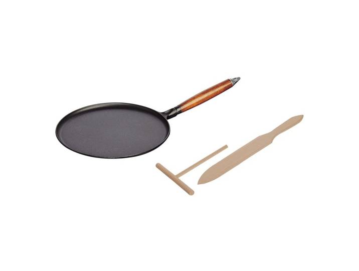 Crêpes-Pfanne STAUB schwarz Gusseisen D 28 cm - Crêpes-Pfanne
