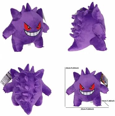 Modern Mode Marketplace Mega Gengar Sleeping Plush Toy Soft Pokemon Peluche For Kids & Fans c