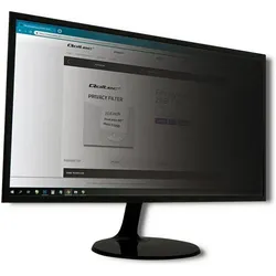Qoltec 51055 - Monitor - Rahmenloser Display-Privatsphärenfilter - Schwarz - Transparen (21.50", 16:9), Monitor Schutzfolie