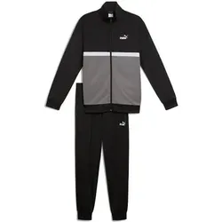 PUMA Herren Sportanzug Poly Colorblock Suit, Größe S in Schwarz Schwarz