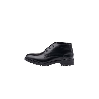 Stiefelette LLOYD "VIBE 327GL", Herren, Gr. 10, schwarz, Leder, unifarben, Basic, Schuhe Stiefelette