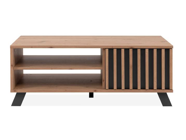 Couchtisch Artisan Eiche - anthrazit 138 x 40 cm - MEDAN