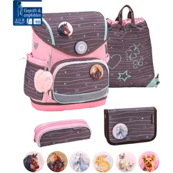 Belmil Premium Compact Plus Mint Schulra﻿nzen-Set 5-tlg Koffer24