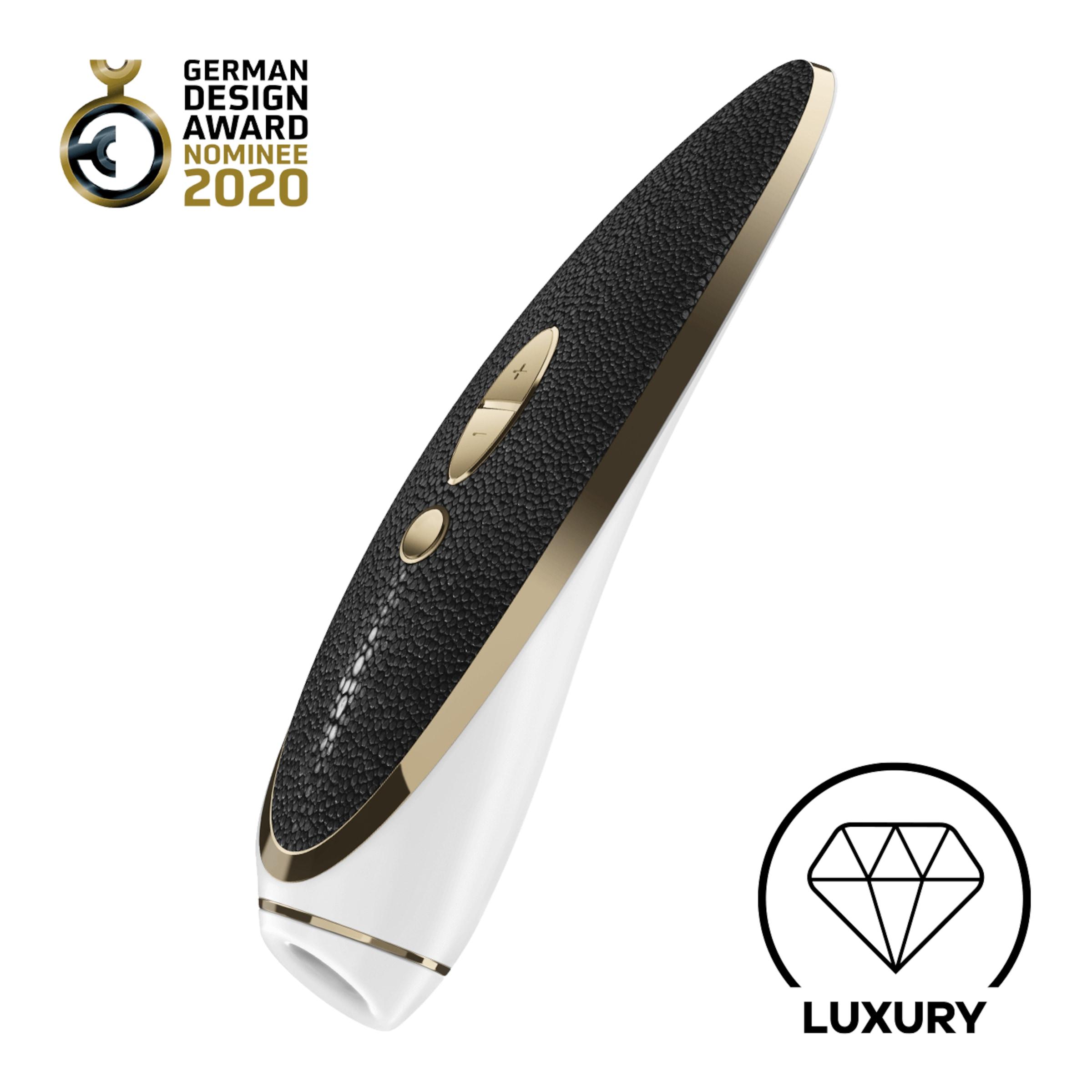 Satisfyer Haute Couture aus Echt leder und Edelmetall