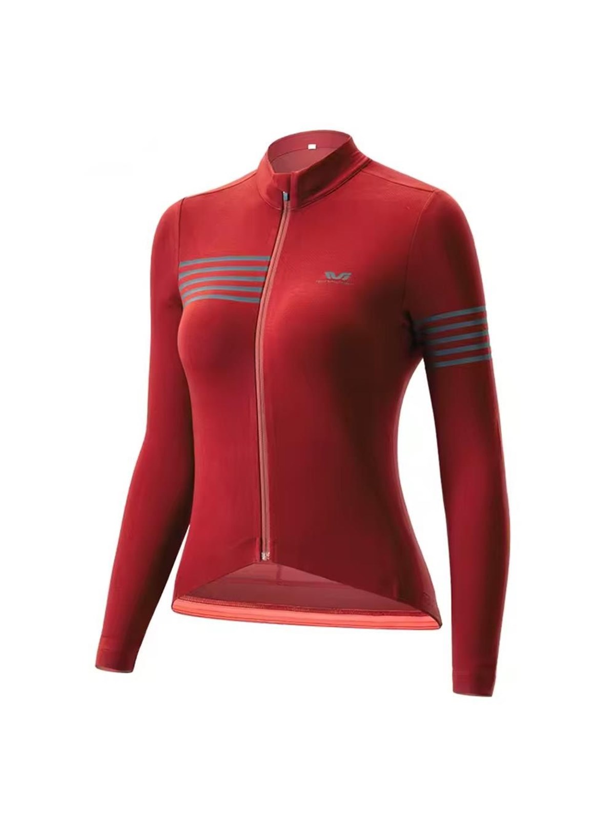 Rockbros YPW065 TVI Women's Long Sleeve Cycling Jersey Fall/Winter S - Red