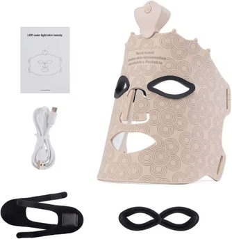 Inspire Picks 7 Color Silicone LED Face Mask Flexible Photon Beauty Mask For Skin Care no Box Gold