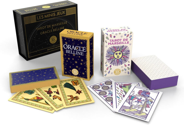 Mini Coffret Collector Tarot de Marseille pastel et Belline - Cartomancie Dusserre