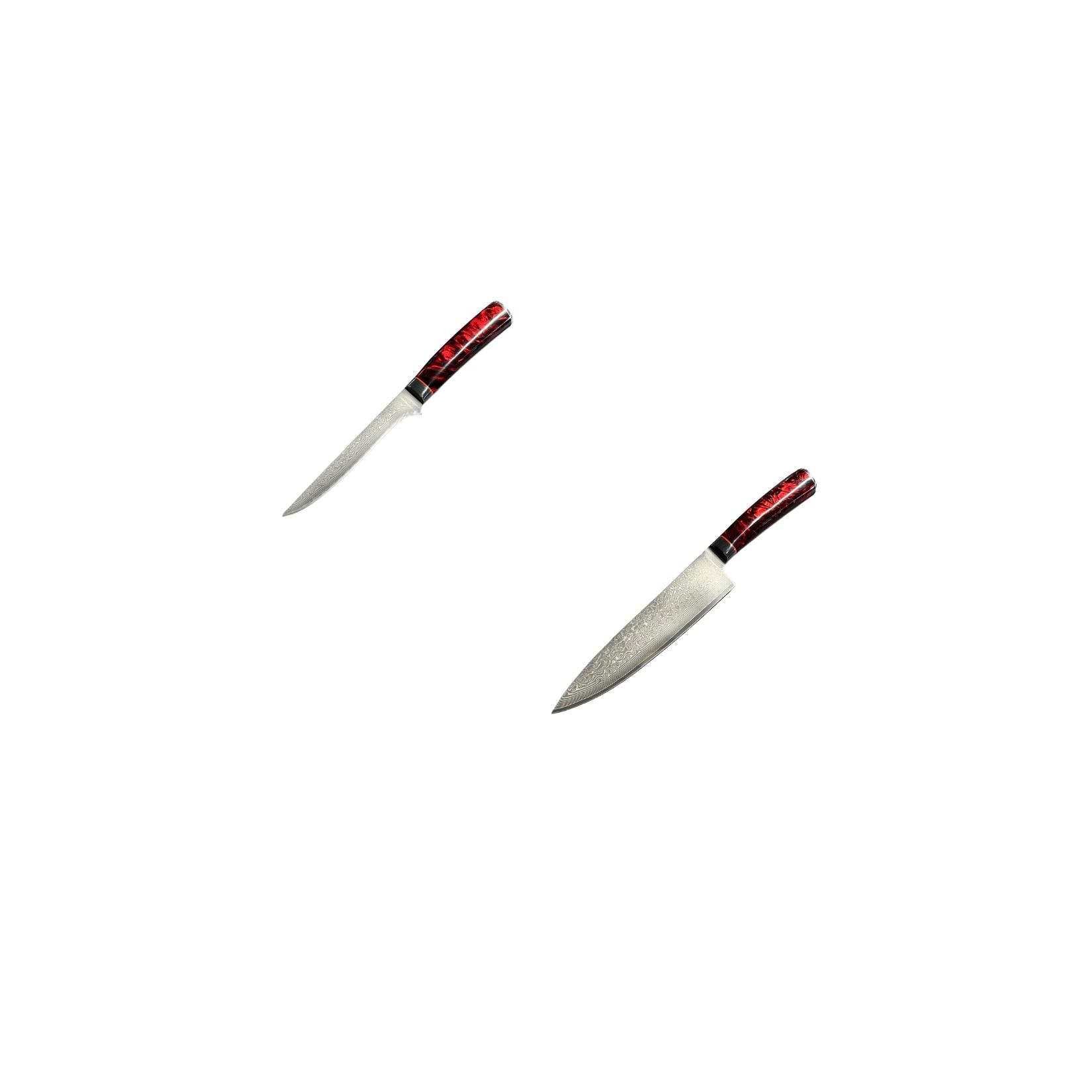 Grillfürst Damast Messer-Set Kochmesser & Ausbeinmesser
