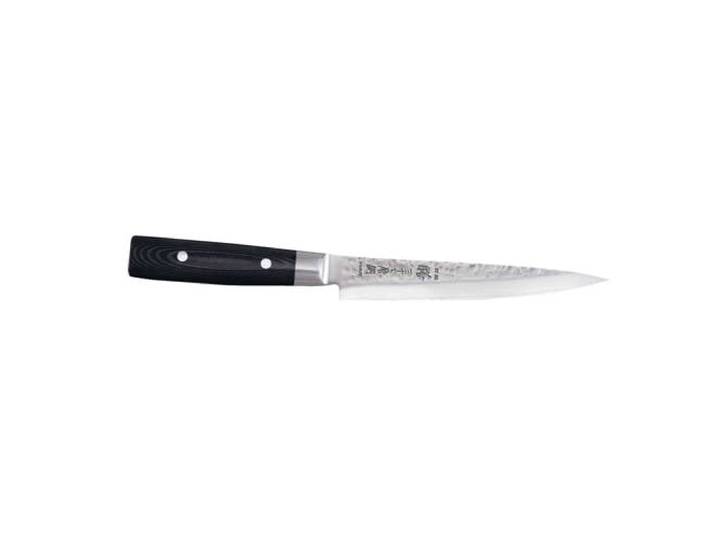 Yaxell Vleesmes Zen 18 cm - 37 laags roestvrij damast staal - canvas Micarta heft