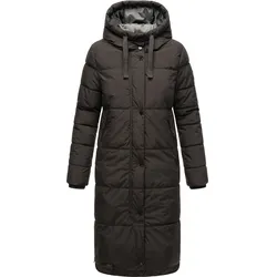 MARIKOO Damen Winter Steppmantel Stepp Jacke Mantel Parka warm mit Kapuze Soranaa