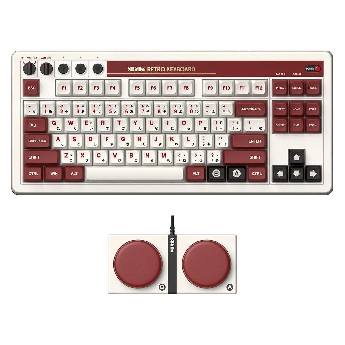 8bitdo Mechanische Tastatur Hot Swappable 87 Keys (US, Kabellos) (85HA02)