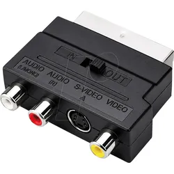 LOGILINK VA0002 - Scart zu Composite Audio Video und S-Video Adapter