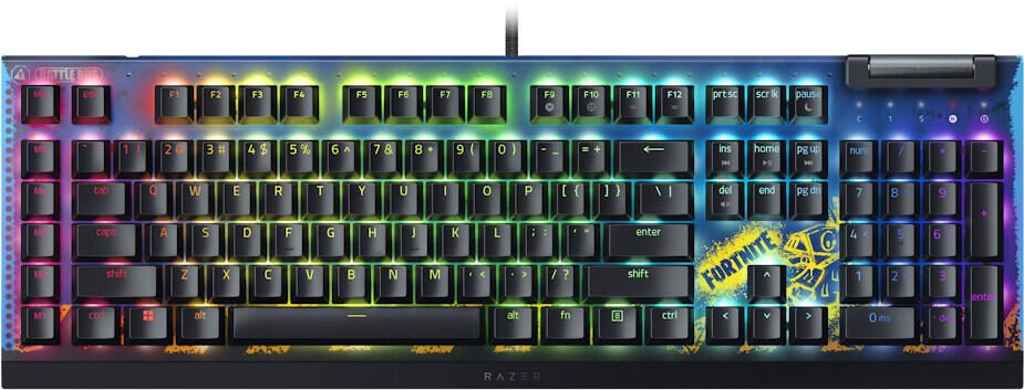 Razer Blackwidow V4 X Fortnite Edition kabelgebundene Tastatur RZ03-04703800-R3G1