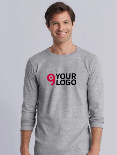 T-shirt uomo Softstyle a manica lunga 100% cotone regular fit Personalizzate o neutre Gildan