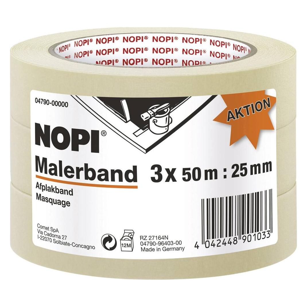 NOPI 3x Kreppband, Dreierpack (25 mm) (04790-00000-01)