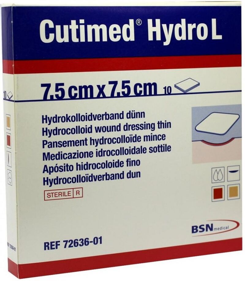 Cutimed Hydro L Hydrok.ver.7,5x7,5cm dünn
