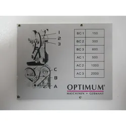 Optimum Drehzahlschild TU3008/V
