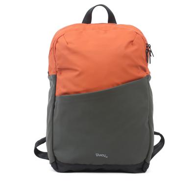 Laptoprucksack VARGU "HENEL 1", Damen, Gr. B/H/T: 28cm x 42cm x 13cm, onesize, orange (olive, orange), Polyethylen, Rucksäcke Laptoprucksack, mit recyceltem PET