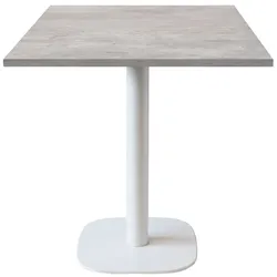 RestooTab - Tisch Round weiß 70x70cm Dekor Naturbeton