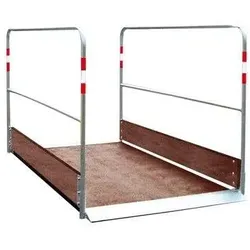 Grabenbrücke aus Holz,  inkl. Auffahrrampe, Länge 2,20 mtr.