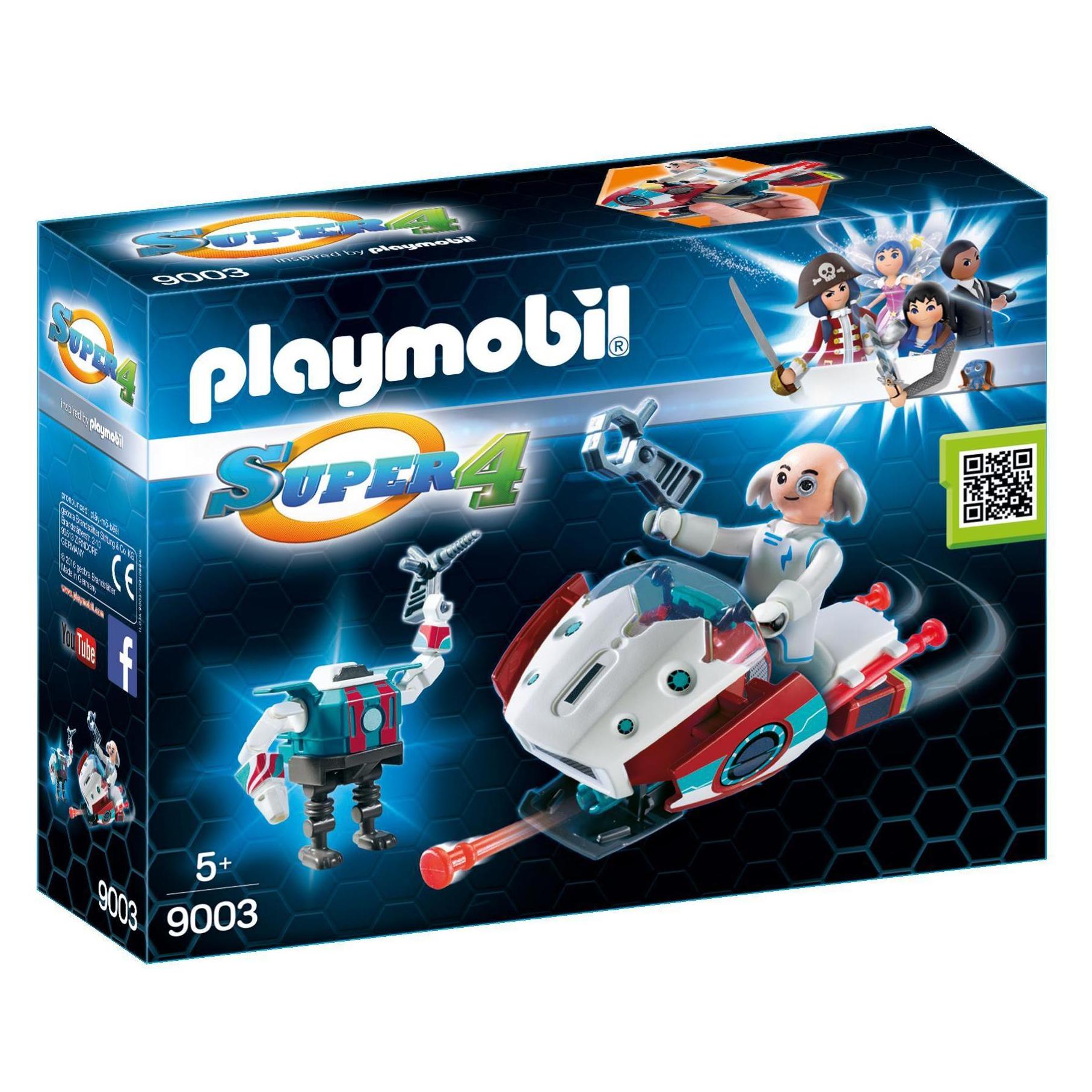 Playmobil Skyjet mit Dr X Roboter (9003, Playmobil Super 4) (9003)
