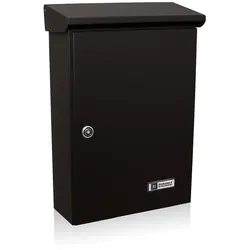 JU Einzelbriefkasten Briefkasten Einwurfpostkasten Postkasten 03-116, schwarzbra