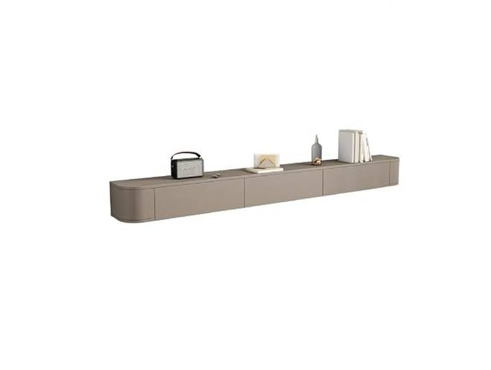 lowboard Schwebender TV-Ständer, wandmontierte Medienkonsole, schwebend Entertainment-Center-TV-Schrank for das Wohnzimmer
