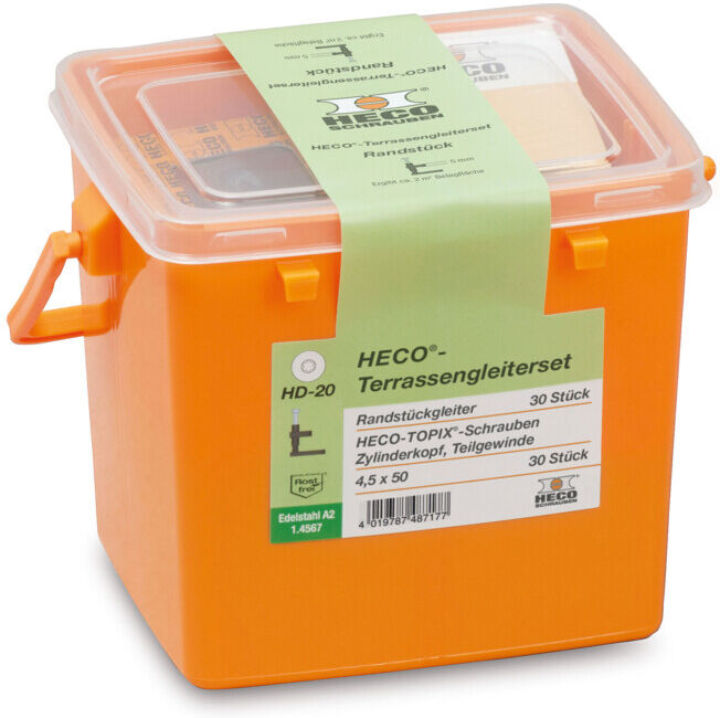 Petit kit fixation terrasse, clip de finition ; HECO (48717)