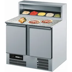 CHROMOnorm Pizzatisch mit 2 Türen