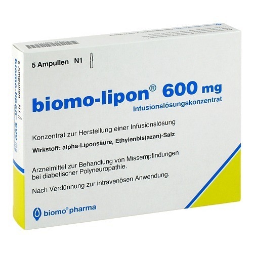 biomo pharma GmbH Biomo Lipon 600 mg Ampullen 06897617