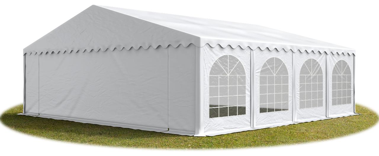 Hochwertiges Partyzelt Festzelt 8x8 m PVC weiß wasserdicht