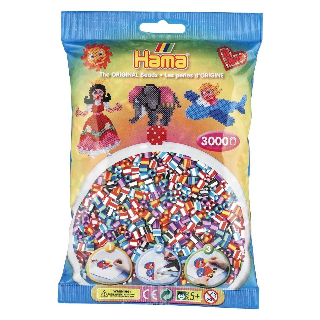 Hama Perlen Strijkkralenmix - Gestreept (201-90), 3000st. (201-90)