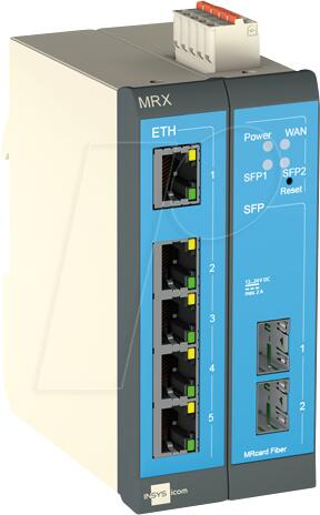 INSYS icom MRX MRX2 Fiber - Router - 5-Port-Switch, VPN, Ethernet 10024455