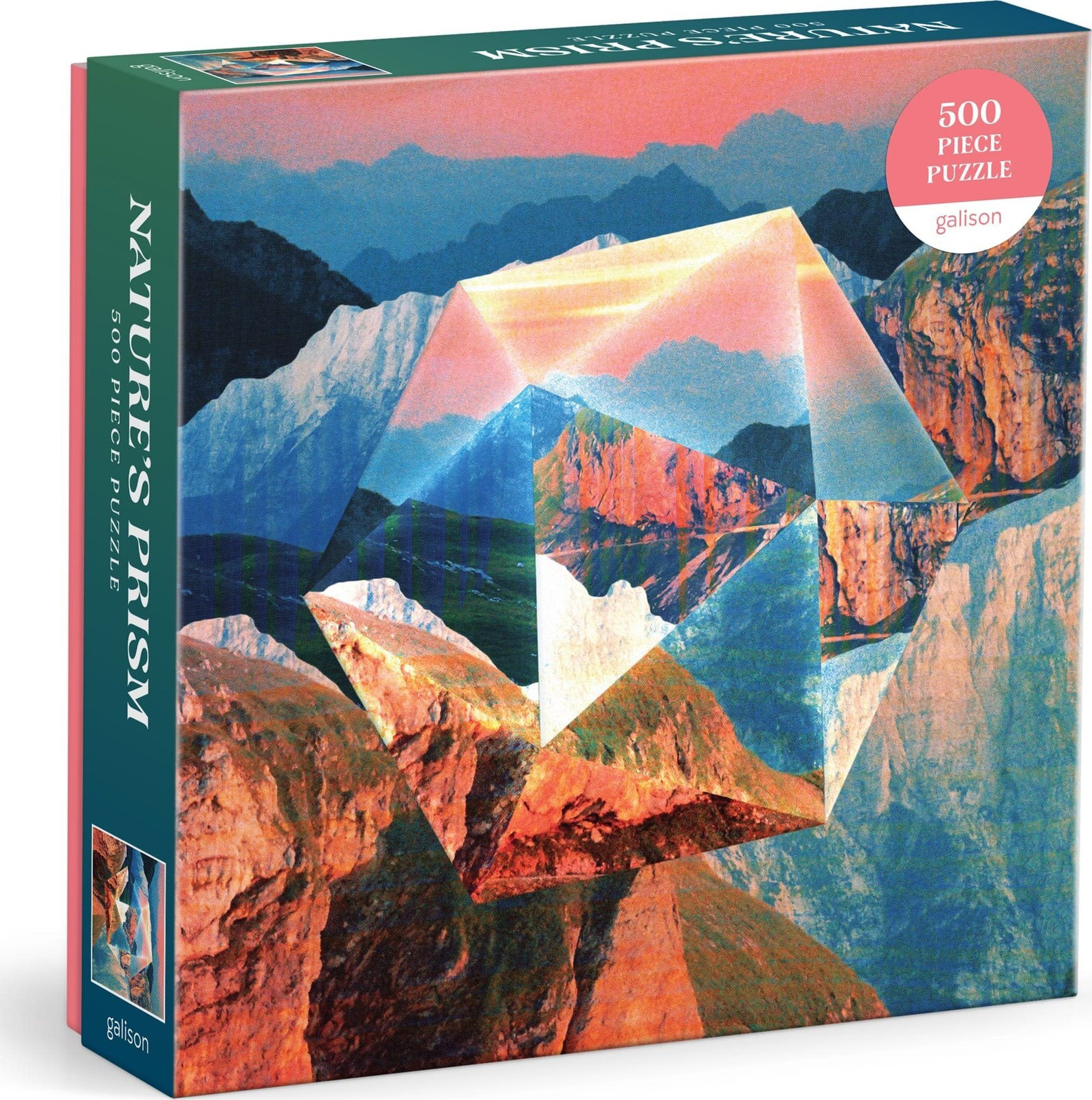 GALISON Vierkante puzzel Natuurprisma 500 stukjes