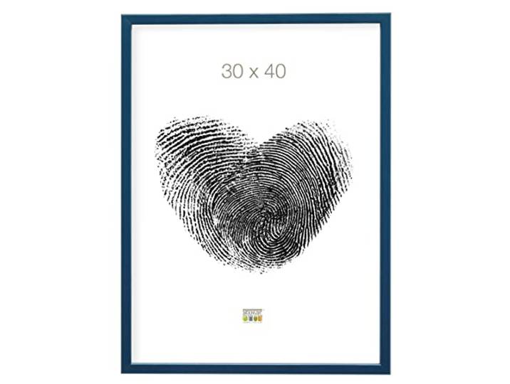 Deknudt frame S41Jl6-30.0X40.0 blauw, smalle lijst van hout