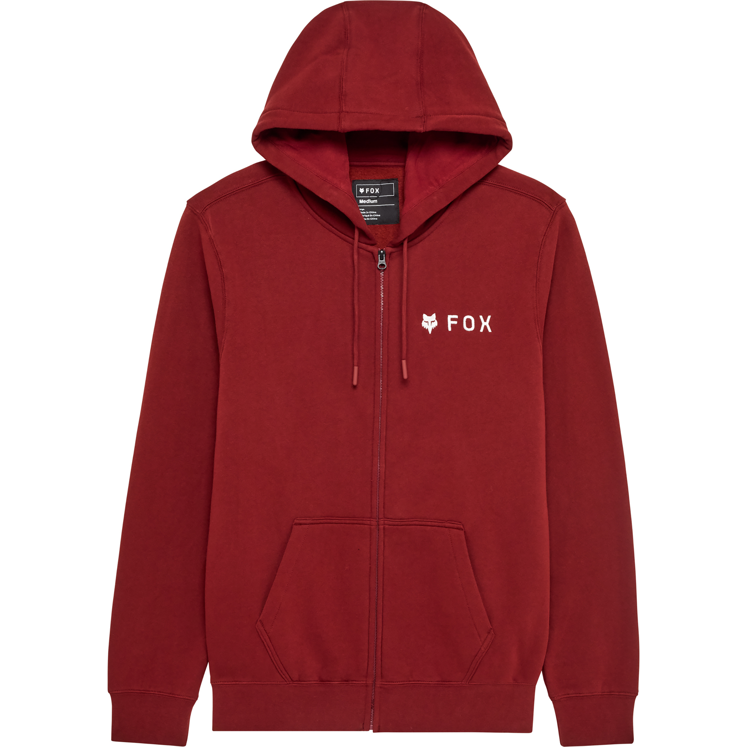 Fox Absolute Fleece Zip Herren Fleecejacke rot Größe M Mountainbike Hautfreundlich