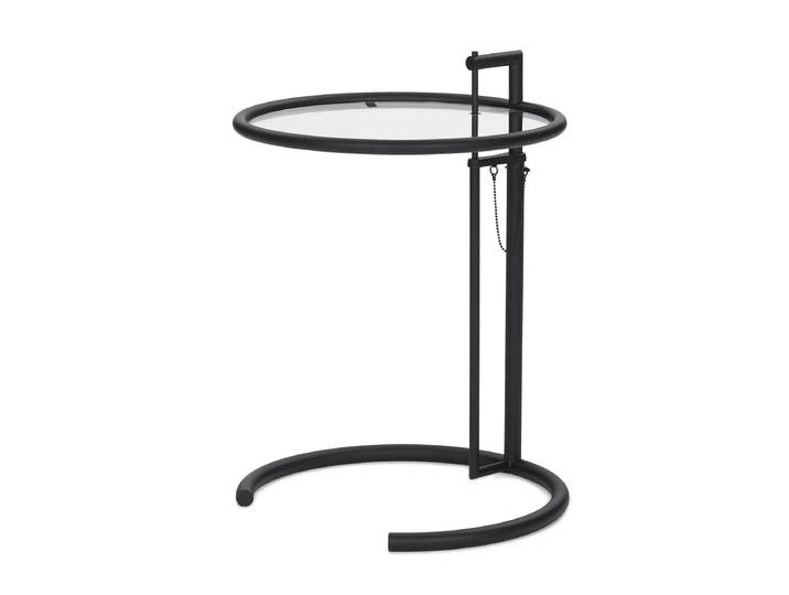 ClassiCon - Adjustable Table E1027, schwarz / Kristallglas
