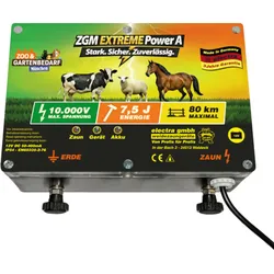 Electra Elektrozaungerät Extreme Power A, 12V DC - Kraftvolles Weidezaungerät für höchste Hütesicherheit!